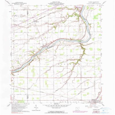 YellowMaps Florida OH topo map, 1:24000 Scale, 7.5 X 7.5 Minute, Historical, 1959, Updated 1990, 26.9 x 22.1 in - Polypropylene