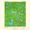 YellowMaps Boulder Junction WI topo map, 1:62500 Scale, 15 X 15 Minute, Historical, 1955, Updated 1964, 21.2 x 17.3 in - Polypropylene view 1