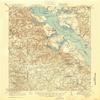 YellowMaps Tappahannock VA topo map, 1:62500 Scale, 15 X 15 Minute, Historical, 1918, Updated 1944, 20.8 x 17.1 in - Polypropylene view 1