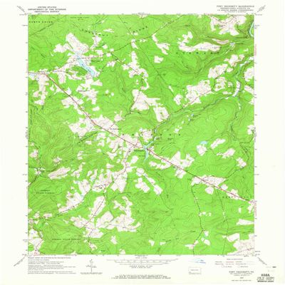YellowMaps Fort Necessity PA topo map, 1:24000 Scale, 7.5 X 7.5 Minute, Historical, 1964, Updated 1965, 27 x 22.1 in - Tyvek