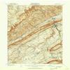 Bellefonte PA topo map, 1:62500 Scale, 15 X 15 Minute, Historical, 1908, Updated 1961, 20.9 x 17.1 in - Tyvek view 1