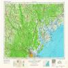 YellowMaps Savannah GA topo map, 1:250000 Scale, 1 X 2 Degree, Historical, 1957, Updated 1967, 22.1 x 34 in - Tyvek view 1