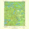 YellowMaps Starlake WI topo map, 1:62500 Scale, 15 X 15 Minute, Historical, 1955, Updated 1973, 21.1 x 17.3 in - Polypropylene view 1