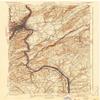 YellowMaps Easton PA topo map, 1:62500 Scale, 15 X 15 Minute, Historical, 1932, Updated 1942, 19.9 x 16.5 in - Polypropylene view 1