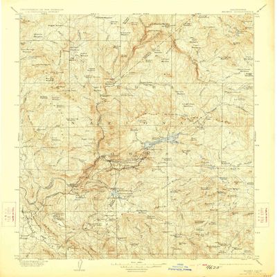 YellowMaps Kaiser CA topo map, 1:125000 Scale, 30 X 30 Minute, Historical, 1904, Updated 1923, 19.8 x 16.6 in - Tyvek