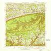 Powell PA topo map, 1:62500 Scale, 15 X 15 Minute, Historical, 1943, Updated 1955, 21 x 17 in - Tyvek view 1
