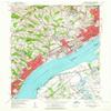 YellowMaps Marcus Hook PA topo map, 1:24000 Scale, 7.5 X 7.5 Minute, Historical, 1953, Updated 1964, 27 x 22.1 in - Tyvek view 1