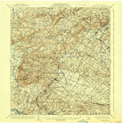 YellowMaps Boyertown PA topo map, 1:62500 Scale, 15 X 15 Minute, Historical, 1902, Updated 1938, 19.9 x 16.5 in - Polypropylene