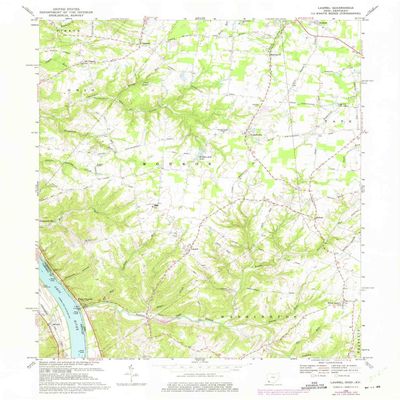 YellowMaps Laurel OH topo map, 1:24000 Scale, 7.5 X 7.5 Minute, Historical, 1968, Updated 1975, 26.9 x 22.1 in - Tyvek