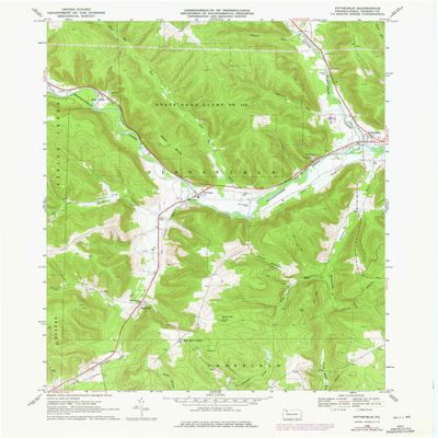 YellowMaps Pittsfield PA topo map, 1:24000 Scale, 7.5 X 7.5 Minute, Historical, 1968, Updated 1976, 27 x 22 in - Polypropylene