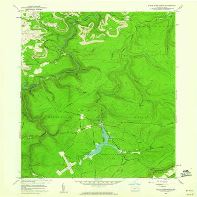 YellowMaps Black Moshannon PA topo map, 1:24000 Scale, 7.5 X 7.5 Minute, Historical, 1959, Updated 1960, 26.9 x 22 in - Tyvek