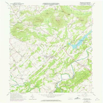 Wellsville PA topo map, 1:24000 Scale, 7.5 X 7.5 Minute, Historical, 1963, Updated 1973, 26.9 x 22.1 in - Polypropylene