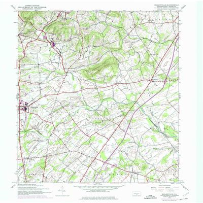 YellowMaps Biglerville PA topo map, 1:24000 Scale, 7.5 X 7.5 Minute, Historical, 1944, Updated 1974, 26.9 x 22.1 in - Polypropylene