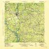 YellowMaps Holland VA topo map, 1:62500 Scale, 15 X 15 Minute, Historical, 1943, 21.9 x 17.8 in - Tyvek view 1