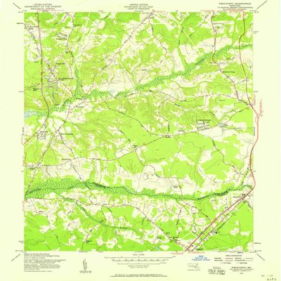 YellowMaps Piscataway MD topo map, 1:24000 Scale, 7.5 X 7.5 Minute, Historical, 1957, Updated 1958, 26.8 x 22 in - Tyvek