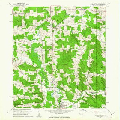 YellowMaps Wattsburg PA topo map, 1:24000 Scale, 7.5 X 7.5 Minute, Historical, 1960, Updated 1962, 26.9 x 22.1 in - Polypropylene