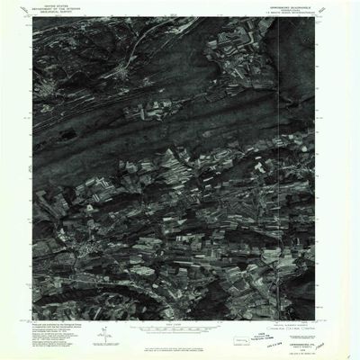 YellowMaps Orwigsburg PA topo map, 1:24000 Scale, 7.5 X 7.5 Minute, Historical, 1976, Updated 1979, 26.7 x 21.9 in - Polypropylene
