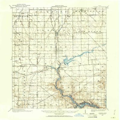 YellowMaps Loramie OH topo map, 1:62500 Scale, 15 X 15 Minute, Historical, 1909, Updated 1961, 20.8 x 17.1 in - Tyvek