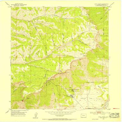 YellowMaps Anvil Points CO topo map, 1:24000 Scale, 7.5 X 7.5 Minute, Historical, 1952, Updated 1954, 27.2 x 22.1 in - Tyvek