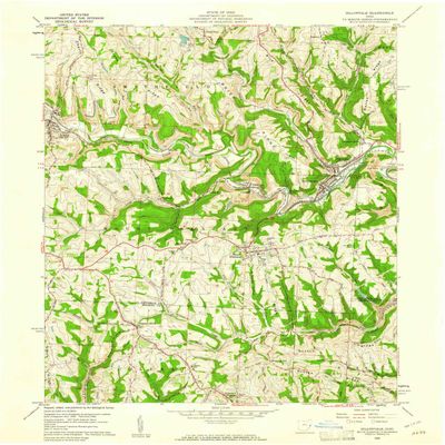 Dillonvale OH topo map, 1:24000 Scale, 7.5 X 7.5 Minute, Historical, 1960, Updated 1961, 26.9 x 22.1 in - Tyvek