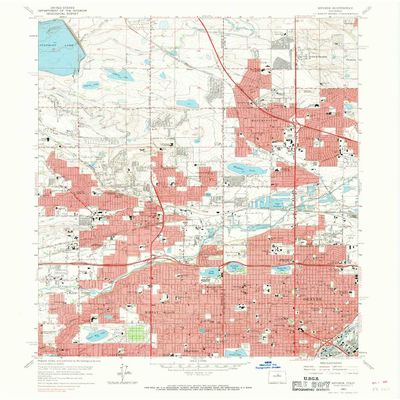 YellowMaps Arvada CO topo map, 1:24000 Scale, 7.5 X 7.5 Minute, Historical, 1965, Updated 1969, 26.9 x 22 in - Polypropylene