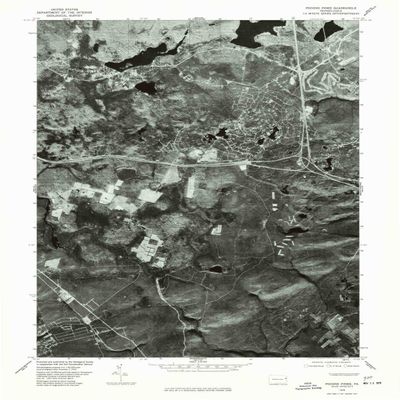 YellowMaps Pocono Pines PA topo map, 1:24000 Scale, 7.5 X 7.5 Minute, Historical, 1976, Updated 1978, 26.8 x 21.2 in - Polypropylene