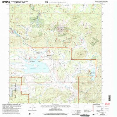 YellowMaps Hahns Peak CO topo map, 1:24000 Scale, 7.5 X 7.5 Minute, Historical, 2000, Updated 2004, 26.8 x 21.9 in - Polypropylene