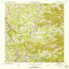 YellowMaps Weaverville NC topo map, 1:24000 Scale, 7.5 X 7.5 Minute, Historical, 1942, Updated 1954, 26.8 x 21.8 in - Polypropylene view 1