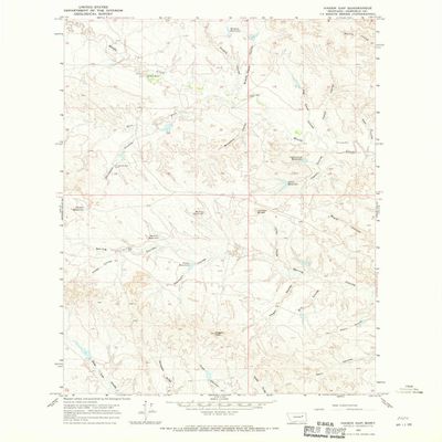 YellowMaps Hagen Gap MT topo map, 1:24000 Scale, 7.5 X 7.5 Minute, Historical, 1967, Updated 1970, 26.9 x 21.9 in - Polypropylene