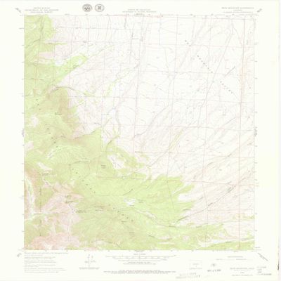 YellowMaps Beck Mountain CO topo map, 1:24000 Scale, 7.5 X 7.5 Minute, Historical, 1960, Updated 1978, 27.3 x 22 in - Polypropylene