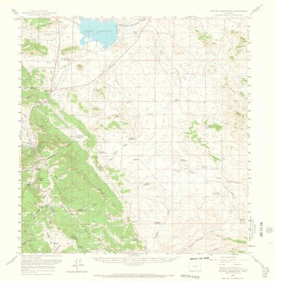 YellowMaps Antero Reservoir CO topo map, 1:62500 Scale, 15 X 15 Minute, Historical, 1959, Updated 1966, 20.9 x 17 in - Polypropylene