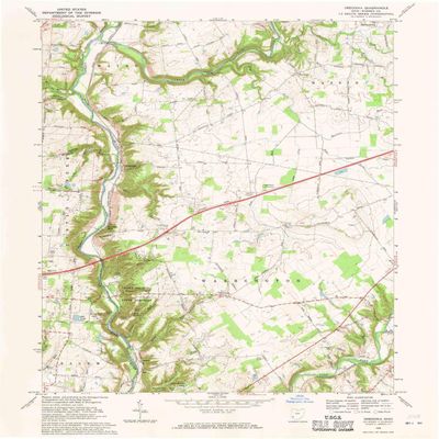 YellowMaps Oregonia OH topo map, 1:24000 Scale, 7.5 X 7.5 Minute, Historical, 1968, Updated 1970, 26.8 x 22 in - Tyvek