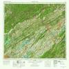 YellowMaps Johnson City TN topo map, 1:250000 Scale, 1 X 2 Degree, Historical, 1957, Updated 1966, 22 x 32 in - Tyvek view 1
