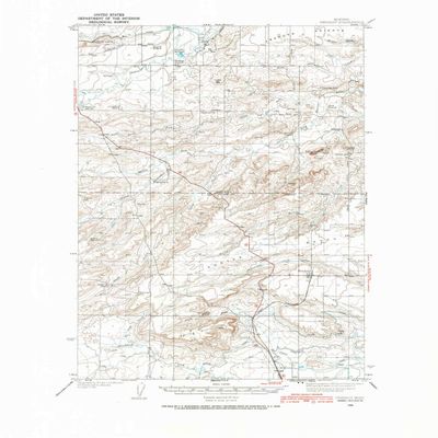 YellowMaps Pendroy MT topo map, 1:62500 Scale, 15 X 15 Minute, Historical, 1936, Updated 1986, 21.7 x 18 in - Polypropylene
