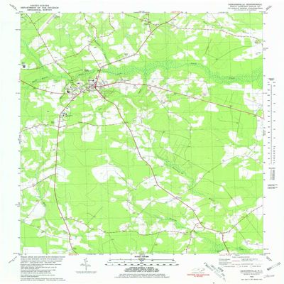 YellowMaps Kenansville NC topo map, 1:24000 Scale, 7.5 X 7.5 Minute, Historical, 1980, Updated 1981, 26.8 x 21.9 in - Tyvek