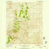 YellowMaps Bannack MT topo map, 1:24000 Scale, 7.5 X 7.5 Minute, Historical, 1952, Updated 1954, 26.9 x 22 in - Polypropylene view 1