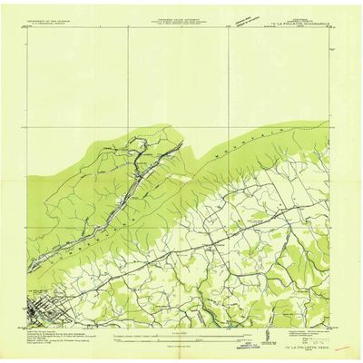 YellowMaps La Follette TN topo map, 1:24000 Scale, 7.5 X 7.5 Minute, Historical, 1936, 27.4 x 22 in - Polypropylene