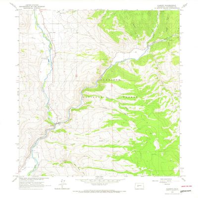 YellowMaps Almont CO topo map, 1:24000 Scale, 7.5 X 7.5 Minute, Historical, 1964, Updated 1967, 27.2 x 22 in - Polypropylene