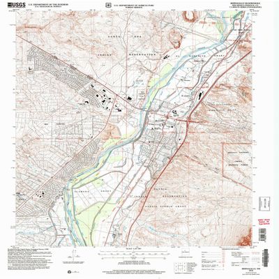 YellowMaps Bernalillo NM topo map, 1:24000 Scale, 7.5 X 7.5 Minute, Historical, 2006, Updated 2007, 27 x 22 in - Polypropylene