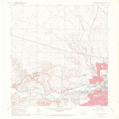 Northwest Pueblo CO topo map, 1:24000 Scale, 7.5 X 7.5 Minute, Historical, 1961, Updated 1970, 26.9 x 22.2 in - Tyvek