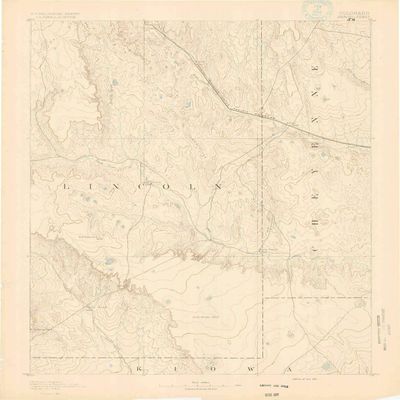YellowMaps Arroyo CO topo map, 1:125000 Scale, 30 X 30 Minute, Historical, 1891, 19.8 x 16.1 in - Polypropylene