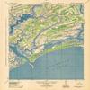 YellowMaps Wadmelaw Island SC topo map, 1:62500 Scale, 15 X 15 Minute, Historical, 1944, 21.1 x 17.9 in - Polypropylene view 1
