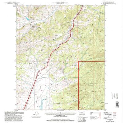 YellowMaps Wickes MT topo map, 1:24000 Scale, 7.5 X 7.5 Minute, Historical, 1996, Updated 1998, 26.9 x 22 in - Polypropylene