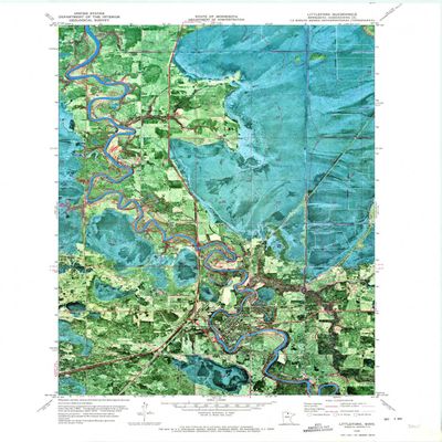 YellowMaps Littlefork MN topo map, 1:24000 Scale, 7.5 X 7.5 Minute, Historical, 1970, Updated 1973, 27.3 x 21.2 in - Polypropylene