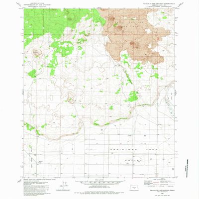 YellowMaps Crack in The Ground OR topo map, 1:24000 Scale, 7.5 X 7.5 Minute, Historical, 1983, Updated 1983, 26.8 x 21.9 in - Polypropylene