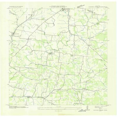 YellowMaps Carters Creek TN topo map, 1:24000 Scale, 7.5 X 7.5 Minute, Historical, 1936, 27.5 x 22 in - Polypropylene