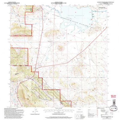 YellowMaps Antero Reservoir CO topo map, 1:24000 Scale, 7.5 X 7.5 Minute, Historical, 1994, Updated 1997, 26.7 x 21.9 in - Polypropylene