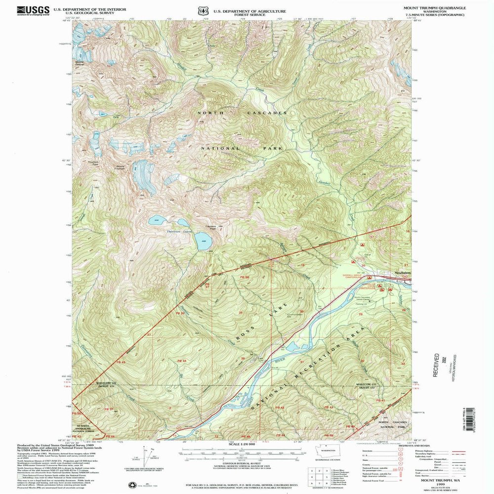 YellowMaps Mount Triumph WA topo map, 1:24000 Scale, 7.5 X 7.5 Minute, Historical, 1999, Updated 2002, 27.1 x 22.2 in - Polypropylene