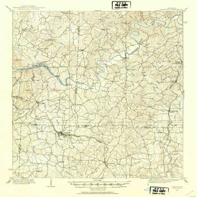 YellowMaps Acworth GA topo map, 1:62500 Scale, 15 X 15 Minute, Historical, 1907, Updated 1954, 20.7 x 16.8 in - Polypropylene