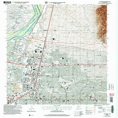 YellowMaps Alameda NM topo map, 1:24000 Scale, 7.5 X 7.5 Minute, Historical, 2006, Updated 2007, 27 x 22 in - Polypropylene
